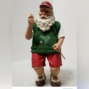 Possible dreams clothtigue Golfing Santa Figurine